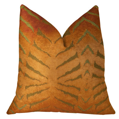 Oreiller luxueux fabriqué à la main Tangerine Bliss