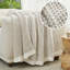 Jeté réversible en tricot de chenille doux tissé gaufré pour canapé, lit et salon-110976945-110976136