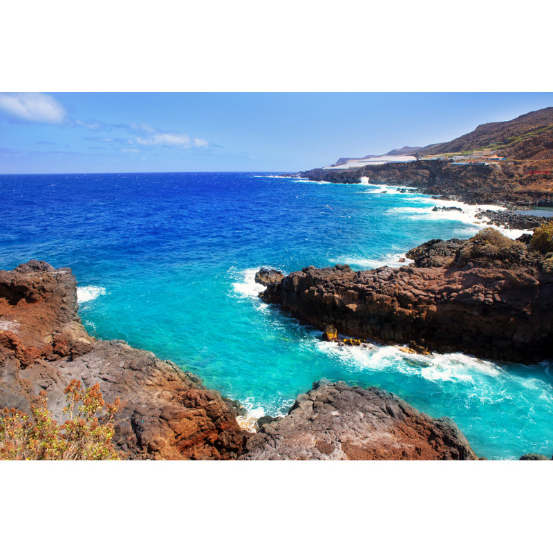 La Palma Coast by LUNAMARINA - Wrapped Canvas Print, 30cm H x 46cm W x 3.8cm D