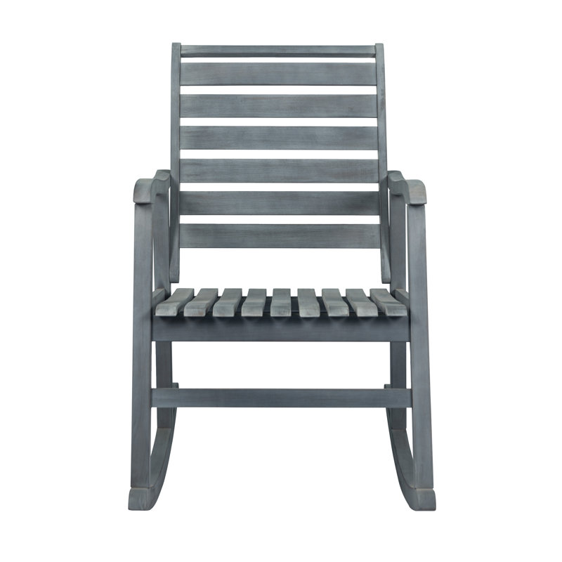 Chaise berçante d'extérieur Carey Classic, gris