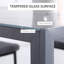 Metal Base Dining Table