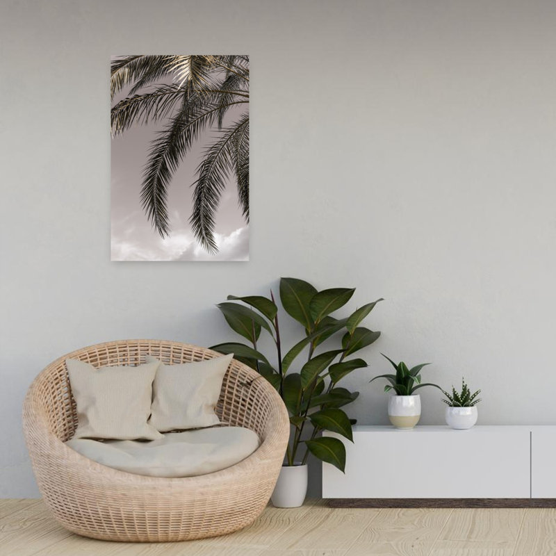 Art contemporain abstrait palmier contemporain, H 24 po x l 16 po