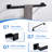 4-Piece Bathroom Hardware Set – Towel Bar, Toilet Paper Holder, Robe Hooks-92021339