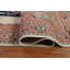 Tapis beige / ivoire / rouge rouille en laine noué à la main de conception unique 9 pi x 11 pi 9 po