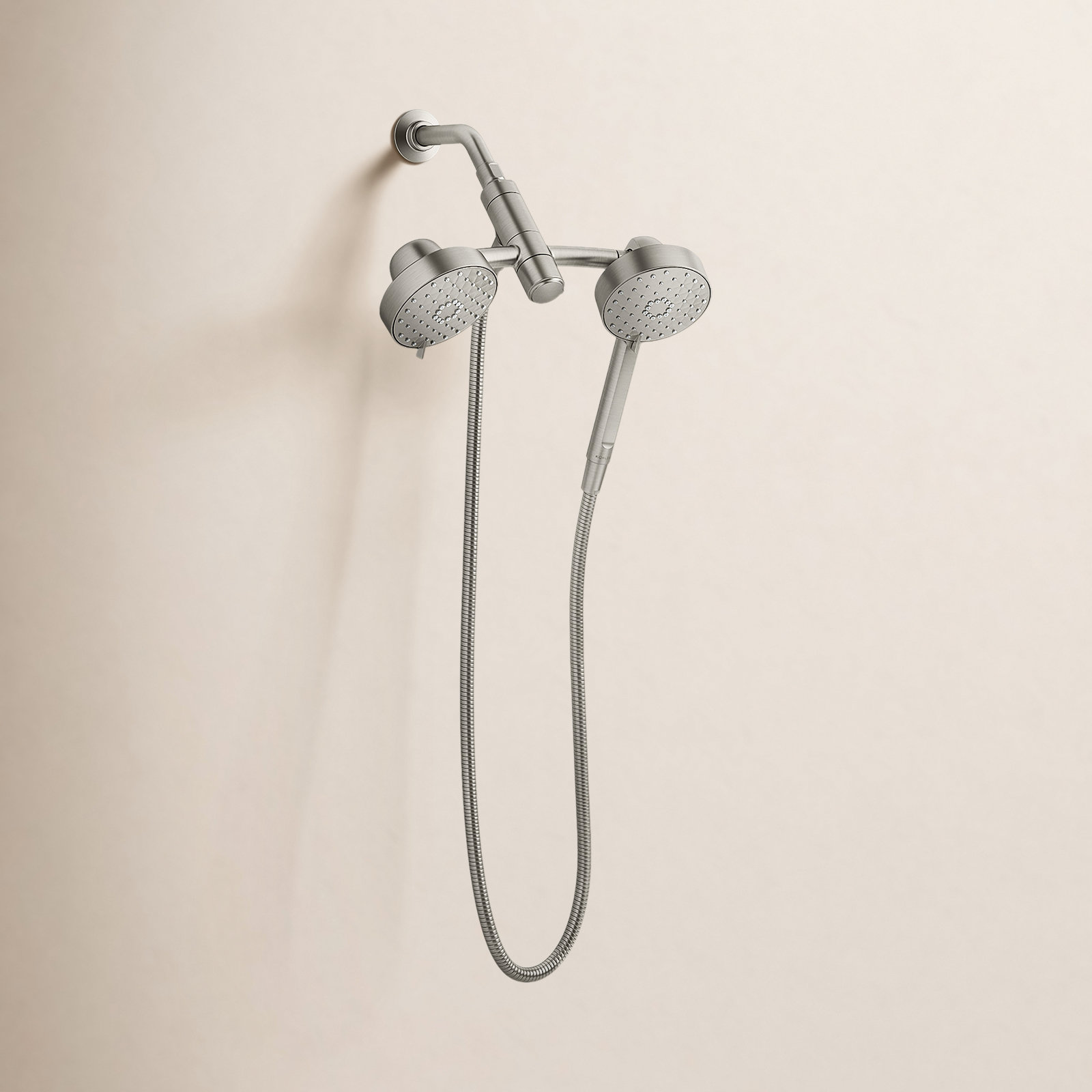 Awaken 2.5 GPM 2-in-1 Shower Combo Kit, Vibrant Brushed Nickel