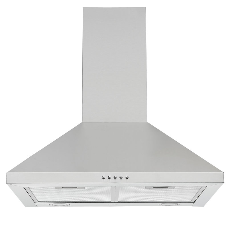 Hotte murale convertible 24 pouces 440 CFM, Acier inoxydable