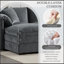 Luxueux canapé modulaire en chenille avec sièges profonds et repose-pieds mobiles pour le salon-1928053166