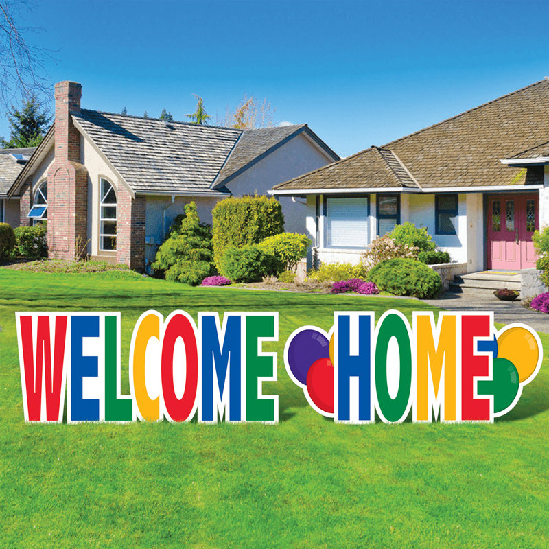 Ensemble de panneaux en plastique Jumbo Welcome Home