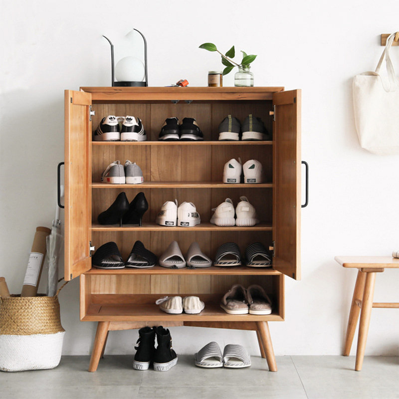 Armoire de rangement à chaussures multicouches de style japonais, H 43,9 po x l 31,5 po x P 13,78 po