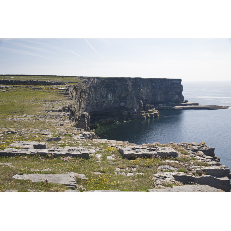 Cliffs Of Inis Mor - Wrapped Canvas Print, 81cm H x 122cm W x 3.8cm D