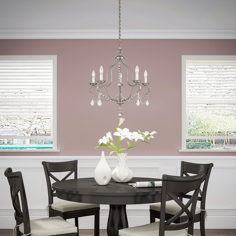 Daniesha 5 - Light Dimmable Empire Chandelier, Brushed Nickel