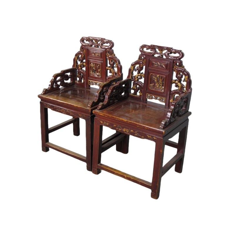 Asian Classic Solid Wood Arm Chair