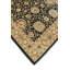 Tapis fin fait à la main Chobi Yulian - noir - beige, 5 pi 8 po x 8 pi 8 po
