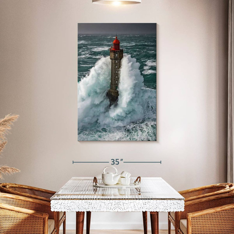 Tempête à la Jument, reproduction sur toile, H 48 po x l 32 po x P 1,25 po