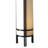 24" Tall Steel Table Lamp, Linen Shade, Japanese Style