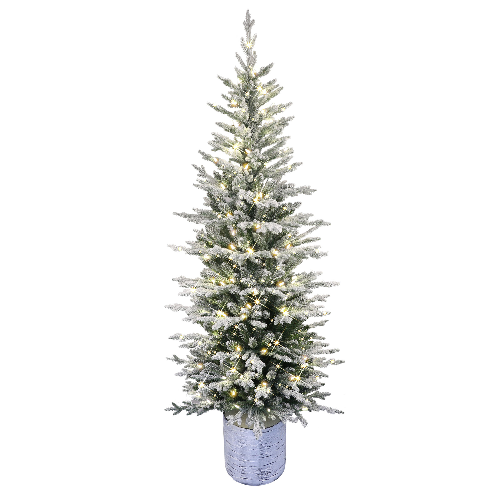 Lighted Artificial Fir Christmas Tree, 7.5' H