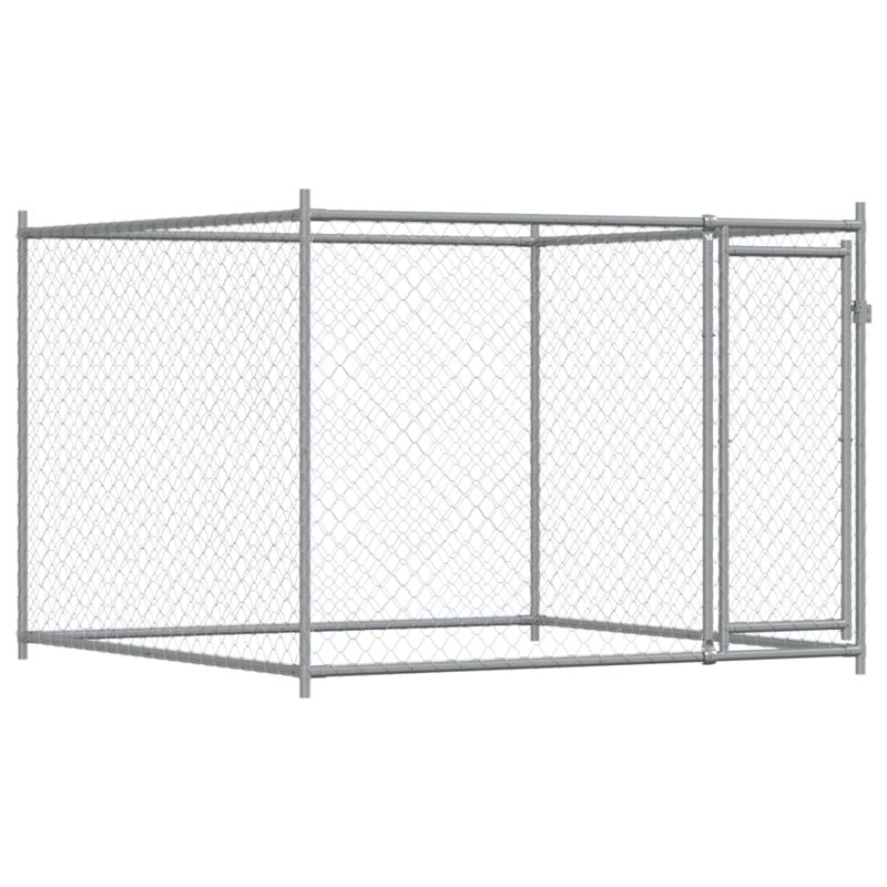 Alejandra 150cm H Steel Yard Kennel, 150 H x 1000 W x 200 D cm