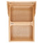 Single Metallic Silver Maple Pullout Waste Container w/ Soft-Close for 15" Vanity Base Cabinets-65714261-88472279