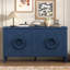 Buffet de rangement 58,92 "à 4 portes avec tablette, buffet en bois pour le salon et le vestibule-235394540