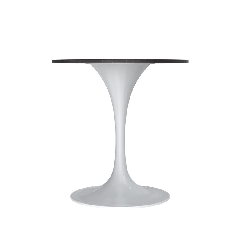Table de salle à manger Heatherton, 29.35" H x 27.56" W x 27.56" D, Noir, noir, noir, noir