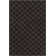 Tapis à motif noué la noir/crème en laine contemporaine tenafly