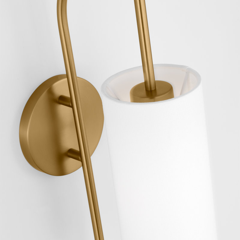 Grande applique Lowell, Bronze brillant