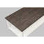 Table basse rectangulaire avec brun, blanc, style moderne en bois blanc pour le salon