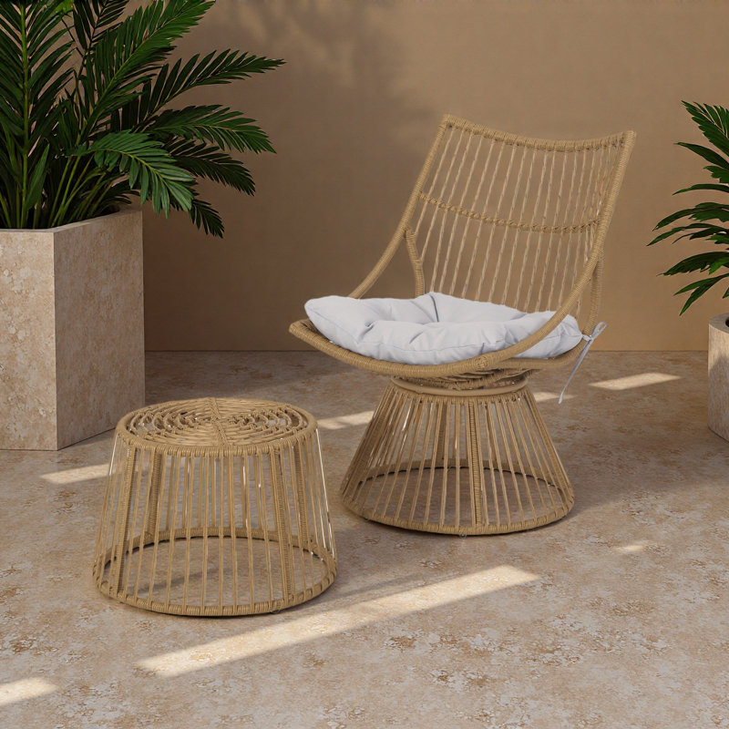 CHAIR & SIDE TABLE