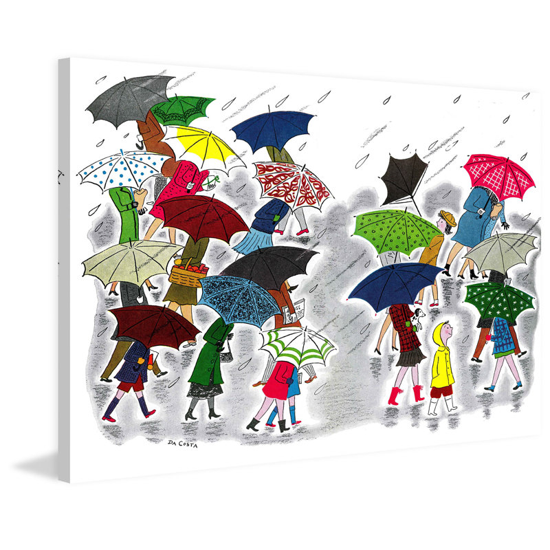 Rainy Day - Wrapped Canvas Print, 51cm H x 76cm W