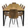 Tapscott 8 - Person Dining Table Sets With 67'' Rectangular Table & 8 Upholstered leather Chairs