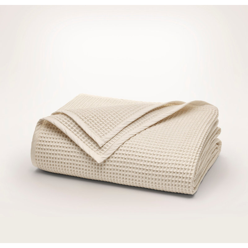 Waffle Bed Blanket, Natural, King