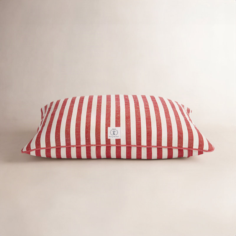 Lit pour chien Vintage, Petit ( l 30 po x P 24 po x H 5 po), Rouge