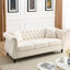 Canapé Chesterfield de 80 pouces avec garniture cloutée et capitonné, pour des sièges élégants et confortables dans tout espace de vie-1208573679-1208573667-1208573665