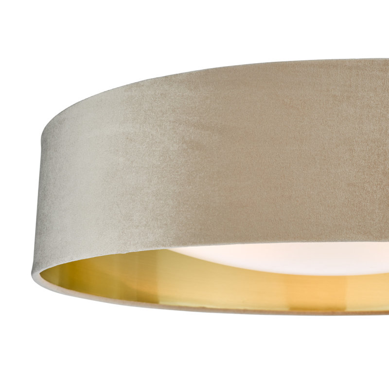 Analiha Plastic Flush Mount, Taupe