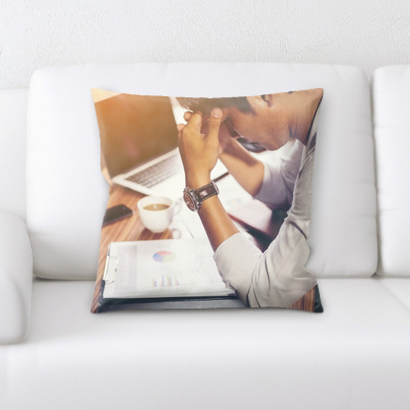 Microsuede Throw Pillow