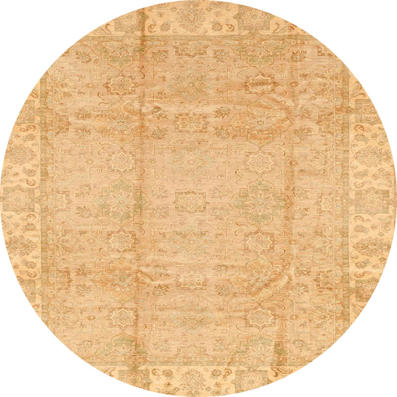 Tapis abstrait moderne 3891, Rond 8 pi