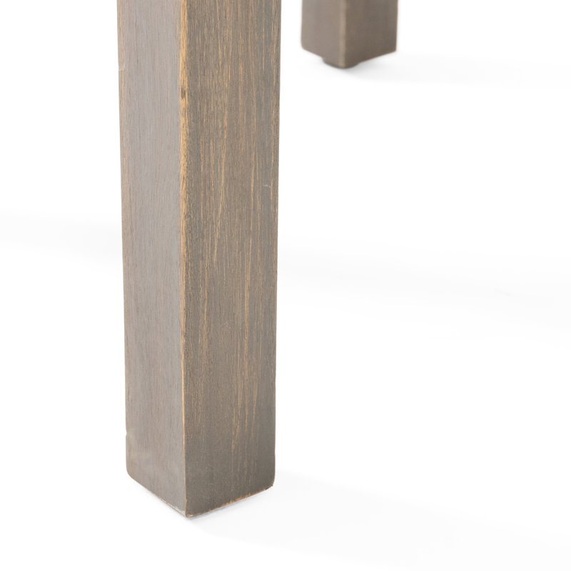 Table d'appoint en bois gris l 19,32 po x P 19,32 po H 14,72 po