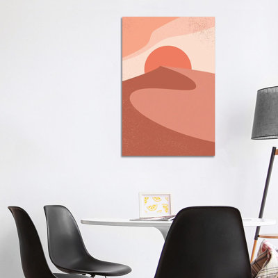 Red Sand Dune Sunset by EnShape - Wrapped Canvas Gallery-Wrapped Canvas Giclée