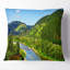 Coussins verts et rivière - paysage imprimé-29601447-29601443