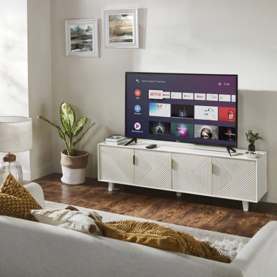 Shaurya Unfinished TV Stand for TVs up to 75"