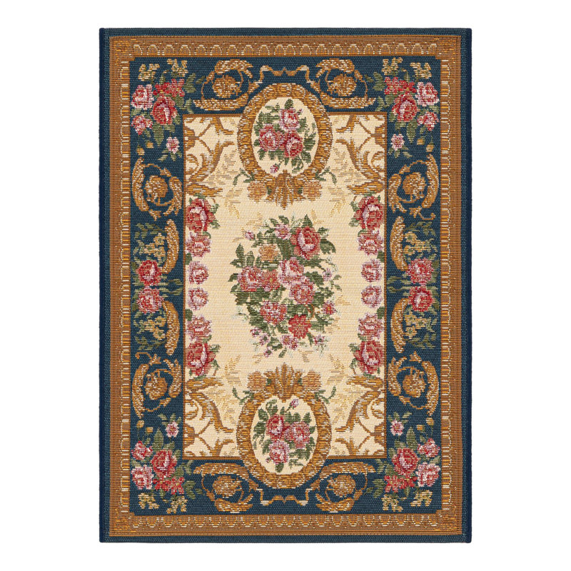 Indoor/Outdoor Traditional Area Rug, Rectangle 2' x 3'1"