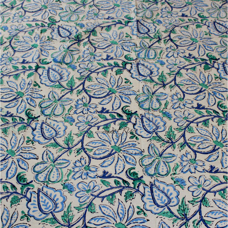 Cotton Floral Tablecloth Square