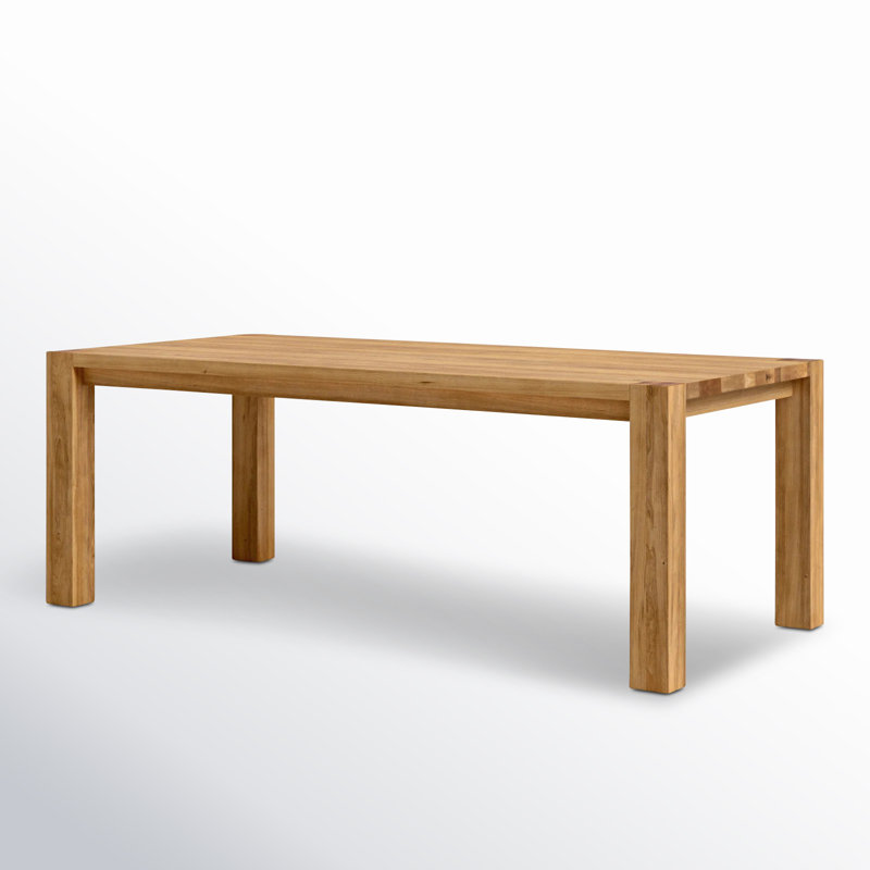 Dublin Solid Oak Dining Table, Oak, 30"H x 82.5"L x 39.25"W