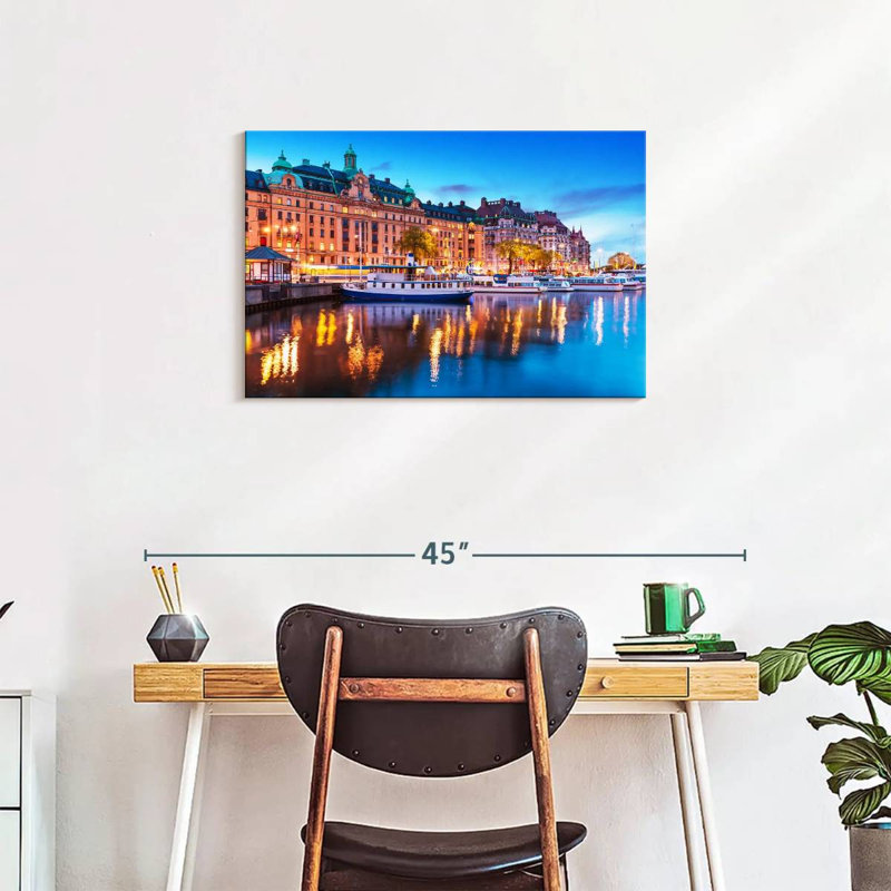 Rorry Evening In Stockholm, 20" H x 30" W