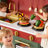 Wooden Play Kitchen For Kids With Realistic Lights & Sounds, Faucet, Oven, Microwave, Fun Accessories, Gift For Ages 3+, Green-120285927