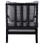 Élégante chaise d'appoint grise et brune pour un charmant coin avec un coussin romantique assorti