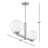 Oshra 2-Light Linear Chandelier in Natural Brass-2055129205