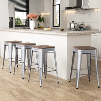 Hartung Counter Stool with Metal Frame