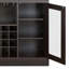 Hazen Espresso Finish Wine Cabinet III