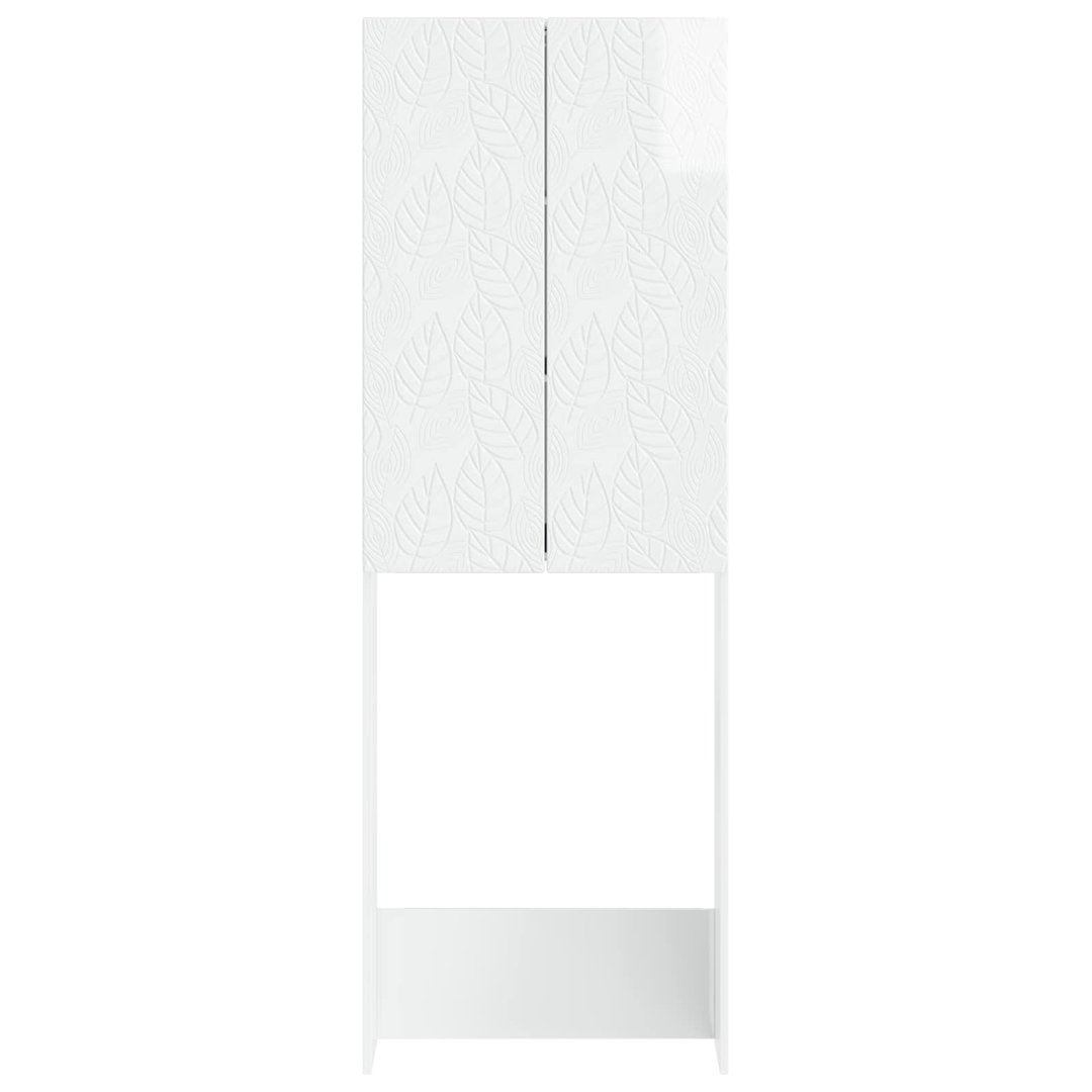 Toilet Cabinet with Shelf with Storage DELFT Engineered Wood Bathroom